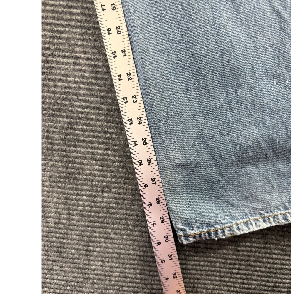 Levis 560 Comfort Fit Vintage Jeans Mens 35x32 Light Wash Denim Tapered Leg Blue - Picture 3 of 12
